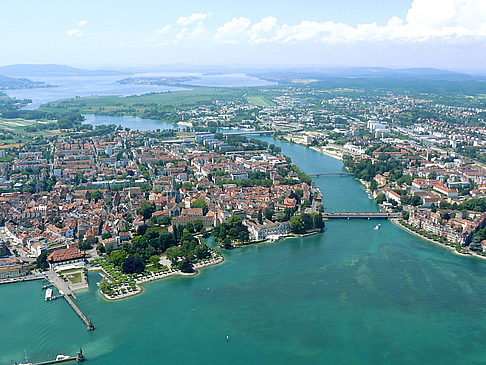 Konstanz Bild Reiseführer  Konstanz aus der Vogelperspektive