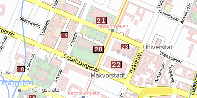 Alte Pinakothek München Stadtplan