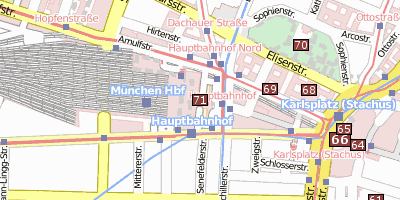 Stadtplan Hauptbahnhof