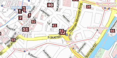 Isartor Stadtplan