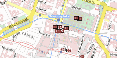 Odeonsplatz Stadtplan