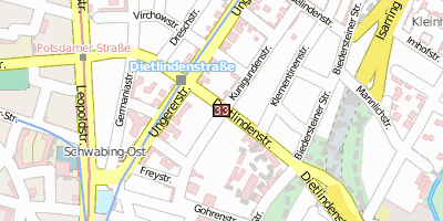 Stadtplan Schwabing