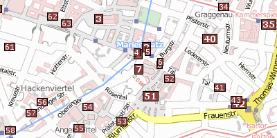 Pfarrkirche Sankt Peter  Stadtplan